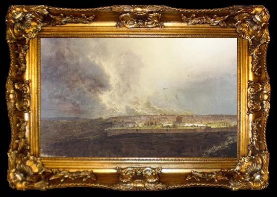 framed  Frederic E.Church Jerusalem from the Mount of Olives, ta009-2